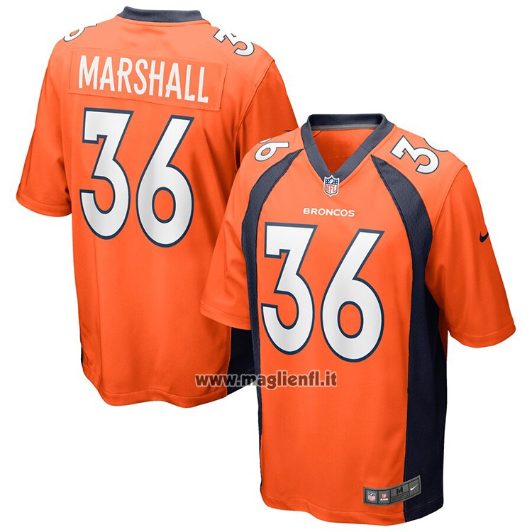 Maglia NFL Game Denver Broncos Trey Marshall Arancione